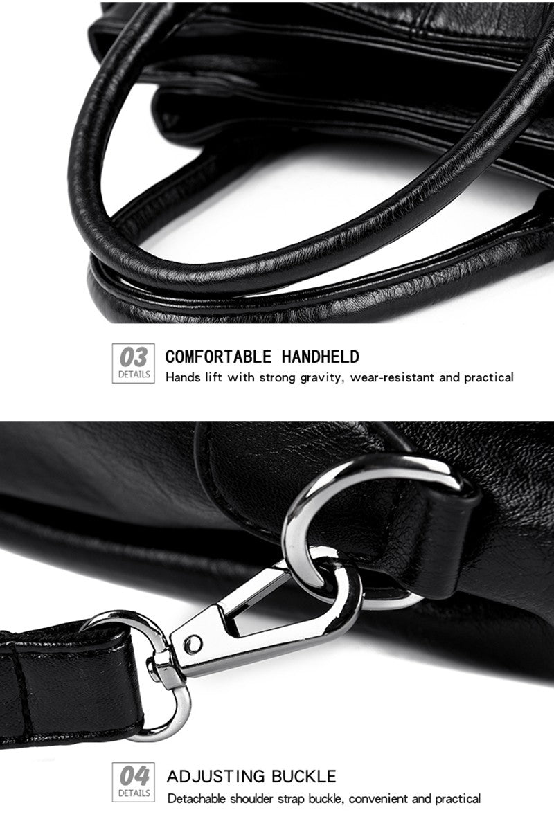 High Quality Cow Leather Ladies Handbags Fashion Luxury Female Messenger Tote Bags Women Genuine Leather Shoulder Crossbody Sac