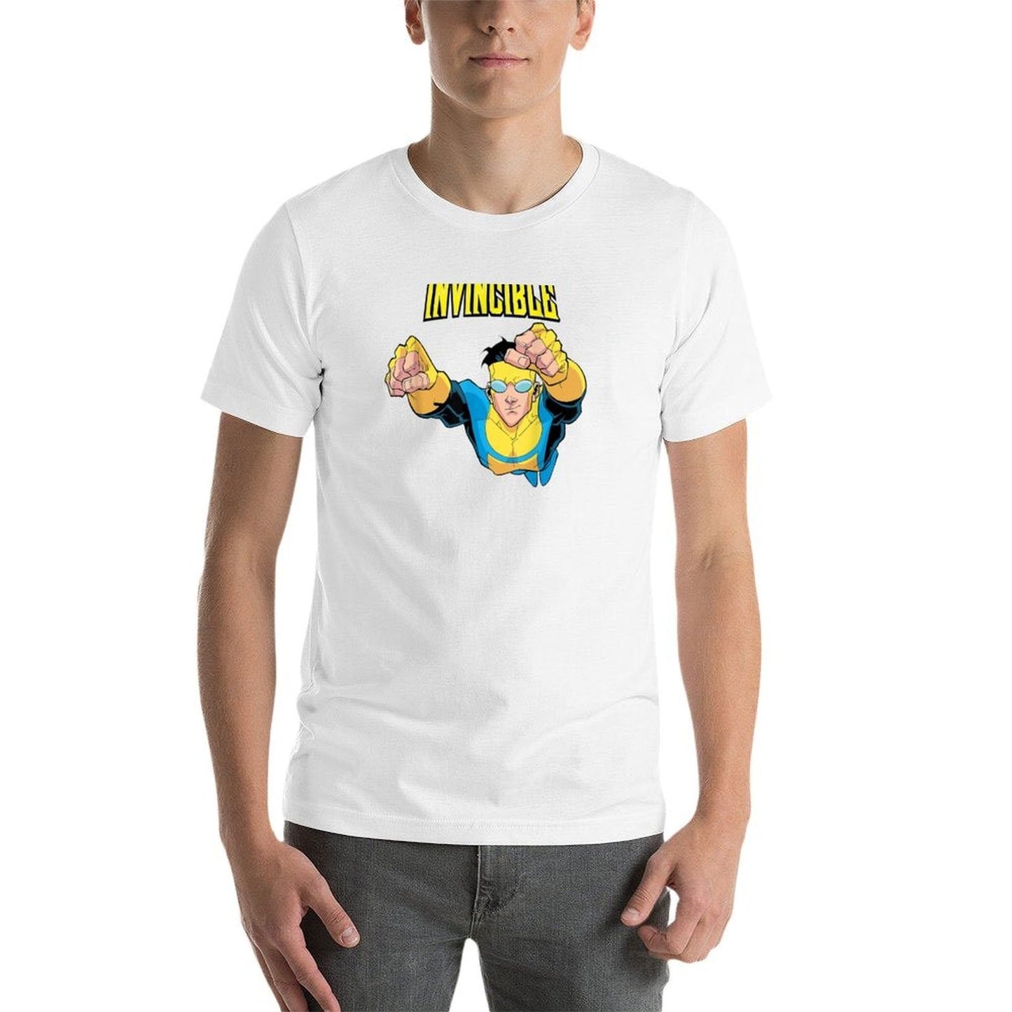 Invincible Hero Man For All Fans Comic Flight Poster T-Shirt T-Shirt men t shirt cotton 100% t shirt man plain T-Shirt