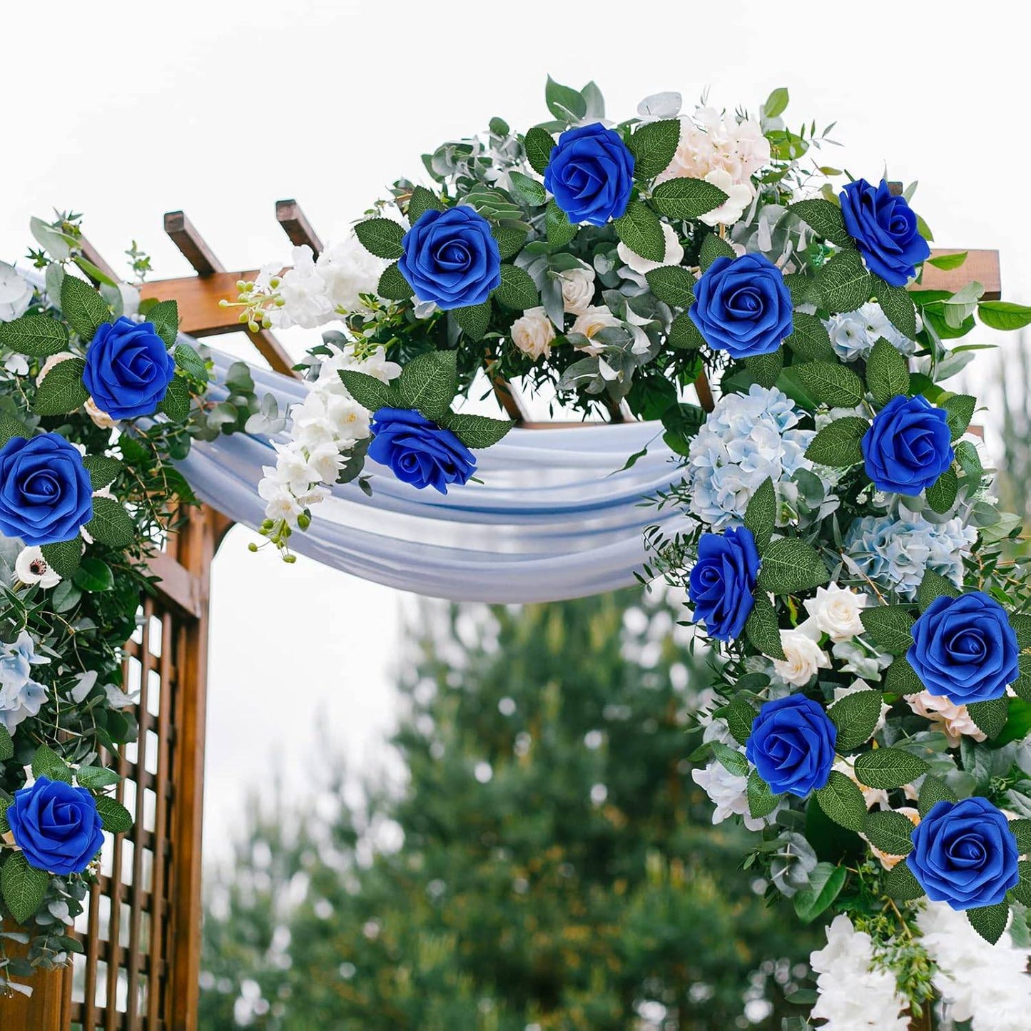 Artificial Flower PE Foam Rose Wedding Wreath Bride Bouquet Festival Decoration Accessory Home Room Outdoor Yard Diy Cheap Props