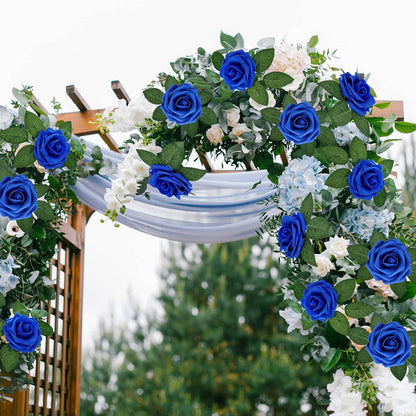 Artificial Flower PE Foam Rose Wedding Wreath Bride Bouquet Festival Decoration Accessory Home Room Outdoor Yard Diy Cheap Props