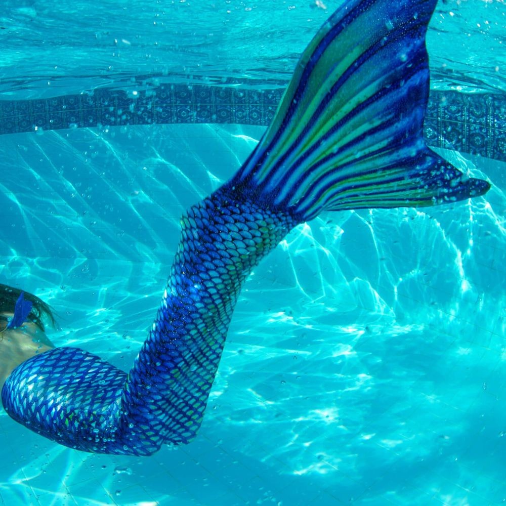 New Swim Mermaid Tail Costume Cosplay Mermaid Costume Party Gift Fantasy Swimsuit Beach Swimming Halloween Costume No Fins