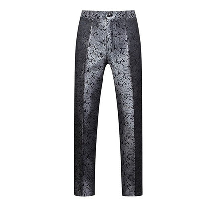 Calça Social Masculina Azul, Calça de Tecido Jacquard, Calça de Terno para Festa de Casamento, Tamanhos Asiáticos M-5GG 6GG, Pantalones Hombre