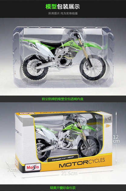 Maisto 1:12 Kawasaki Kx450f Kx 450 F Kx 450f Moto Off-road Modelo de Liga de Brinquedo Presente para Exposição