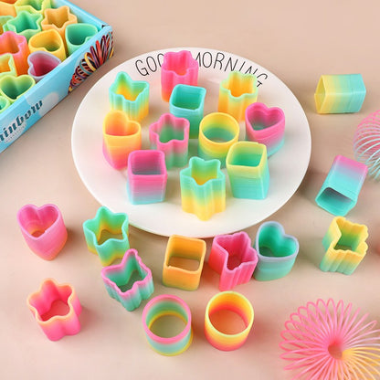 12/24Pcs Rainbow Magic Spring Toys for Kids Birthday Party Favors Pinata Fillers School Prize Wedding Christmas Boy Girl Gifts