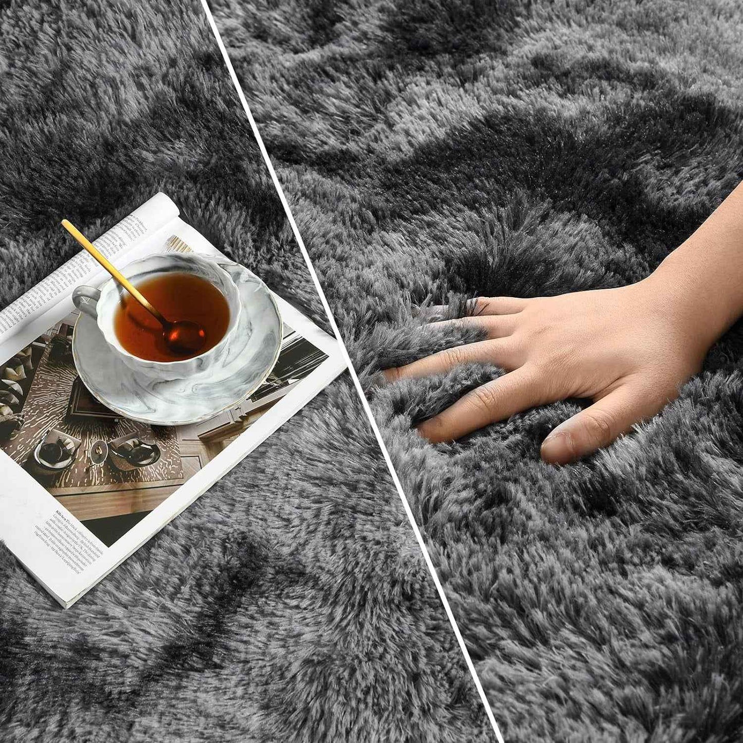 Lochas Super Soft Plush Tie Dye Velvet Rugs for Home Decor Large Size shaggy Rug Fluffy Carpet For Living Room Bedroom Kids Room