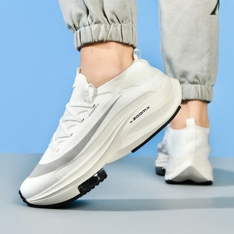 Couple Running Shoes Men Mesh Breathable Comfortable Flat Casual Walking Shoes Lace-up Trendy Outdoor Sneakers for Men Women