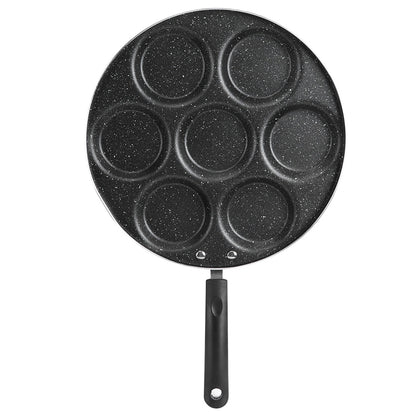 7 Holes Frying Pan Non Stick Fried Eggs Cooking Pan Burger Mold Household Kitchen Cookware