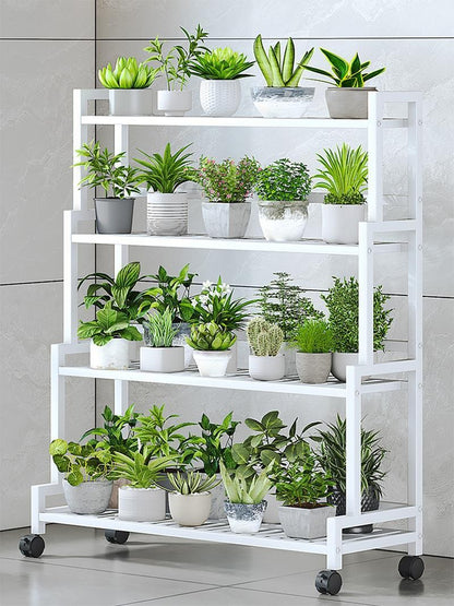 Plant Stand Flower Rack 3 Or 4 Tier Flower Pot Shelf Storage Organizer Display Rack For Indoor Garden Balcony Floor Stand