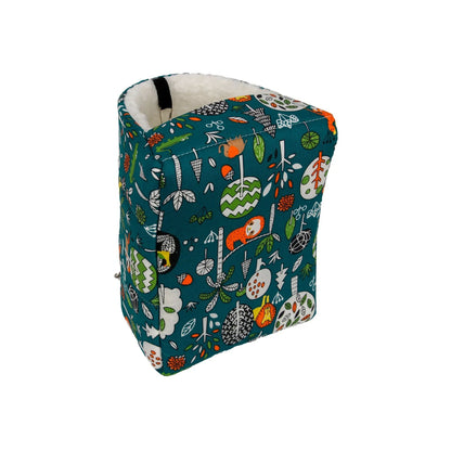1 peça Cama de pássaro com estampa fofa Mini gaiola Coelho Esquilo Tapete Porquinho-da-índia Ninho Casa de hamster Cama de dormir para animais pequenos Gaiola suspensa para animais de estima
