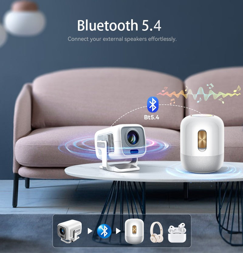Projetor DITONG X3 Plus HD nativo 1080P suporte 4K Android projetor Foco automático LED Vídeo Home theater mini Projeção de filme