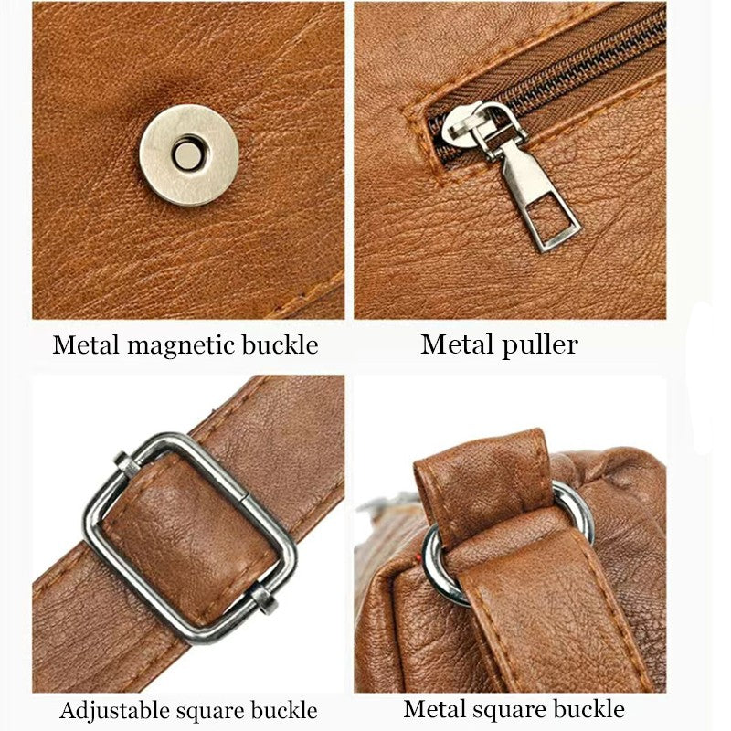 Neutral style rectangular bag for men and women, crossbody bag with large capacity, casual and fashionable single shoulder bag