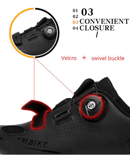 Cycling MTB Shoes with Clits Men Route Cleat Road Bike Speed Flat Sneaker Racing Women Bicycle Mountain Spd Biking Footwear