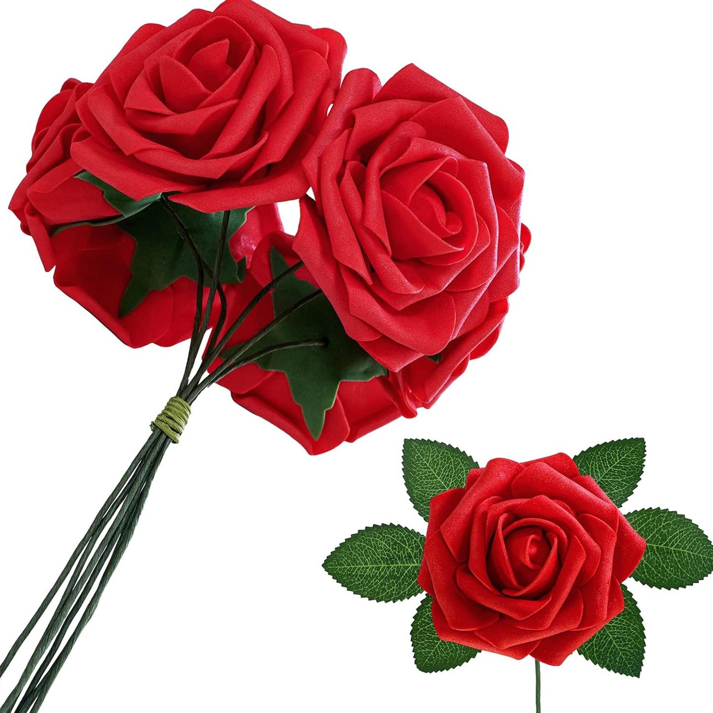 Artificial Flower PE Foam Rose Wedding Wreath Bride Bouquet Festival Decoration Accessory Home Room Outdoor Yard Diy Cheap Props
