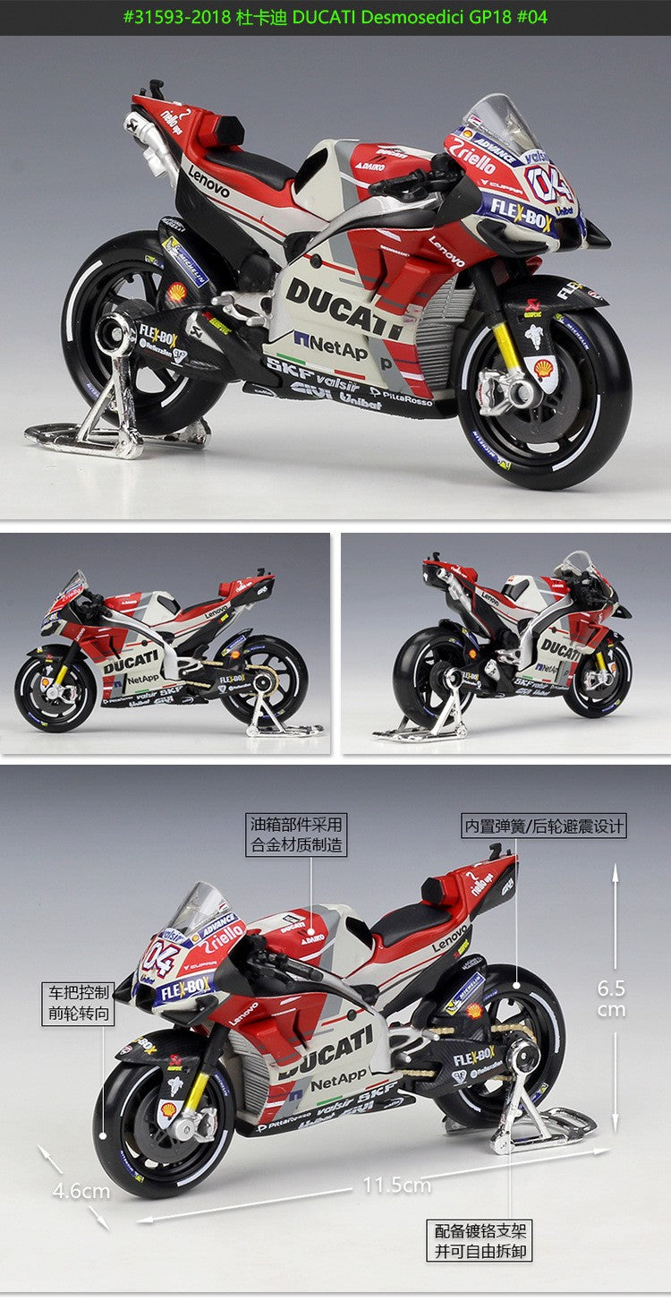 Maisto 1:18 2021 GP Racing Ducati Pramac Racing Veículos Die Cast Colecionáveis Modelo de Moto Brinquedos