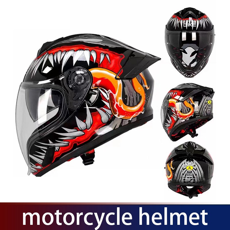 Capacete de bebida, capacete de motocicleta, capacete aberto, espelhos duplos masculinos e femininos, capacete de inverno para todas as estações, 3C e DOT do