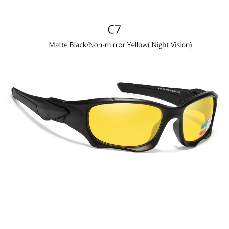 KDEAM Óculos de Sol Polarizados para Esportes ao Ar Livre Masculino Armação Curva Lente Resistente a Estresse Óculos de Sol Feminino KD0623