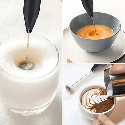 Batedor de Ovos Elétrico Recarregável USB 2 em 1 Multifuncional, Misturador de Massa, Espumador de Leite, Utensílios de Cozinha, Ferramentas para Café, Jantar