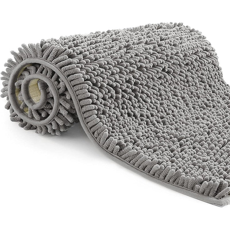 Bathroom Rugs Absorbent Machine Washable Non Slip Chenille Bath Mats Quick Dry Bathmat for Bath Shower Bedroom Door Mat