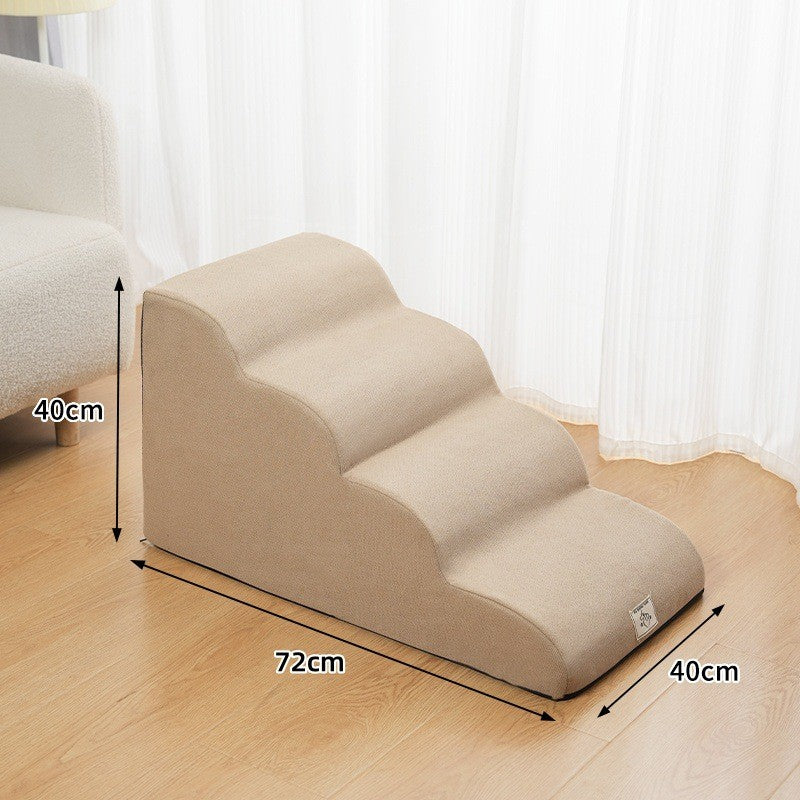 Rampa Escada Antiderrapante para Cães e Gatos, Esponja de Espuma de Memória, Sofá para Cães Idosos, Removível e Lavável, Escadas para Animais de Estimação, Suprimentos para Animais de Estimação