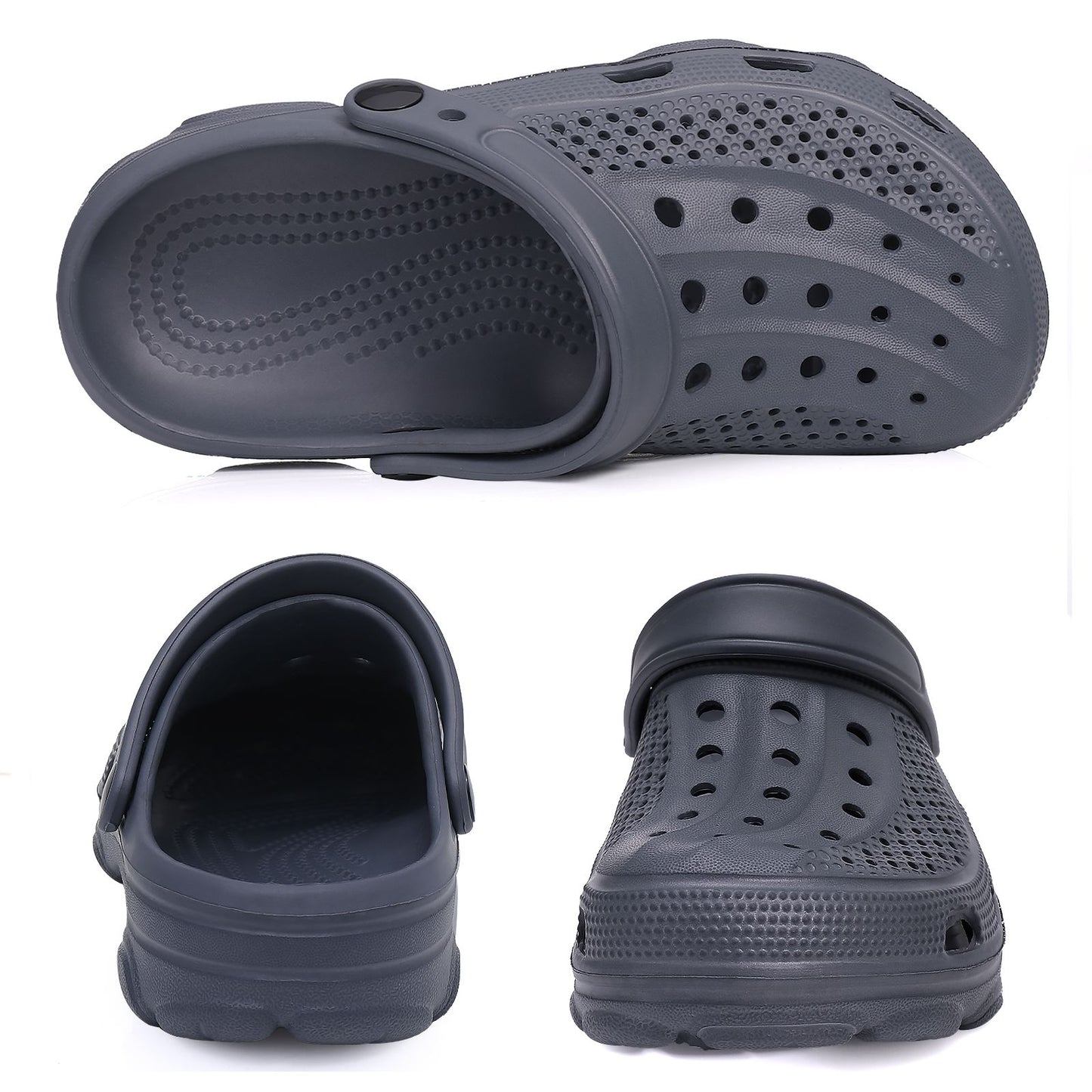 LItfun Adjustable Garden Clogs Breathable Cozy Home Shoes Men Clogs Sandals Arch Support Sandals For Men Classic Clogs Slippers