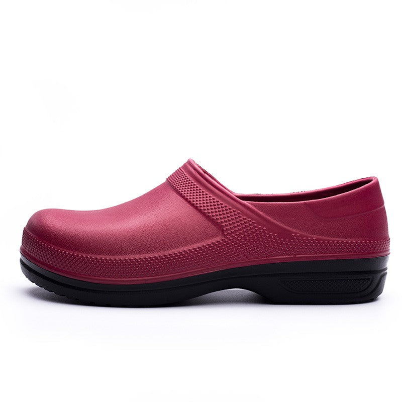 High Quality Chef Shoes Non-slip Waterproof Oil-Proof Kitchen Cook Flat Working Shoes Hotel Restaurant Clogs Men Slippers Flat