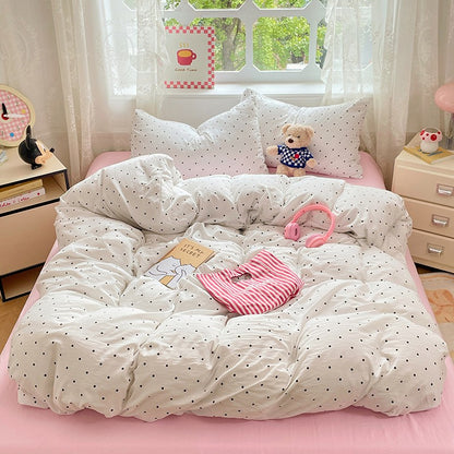 Pre-Washed Microfiber Duvet Cover Set with 2 Pillowcases - Ultra Soft Wrinkle-Resistant Bedding Set, Hypoallergenic & Breathable