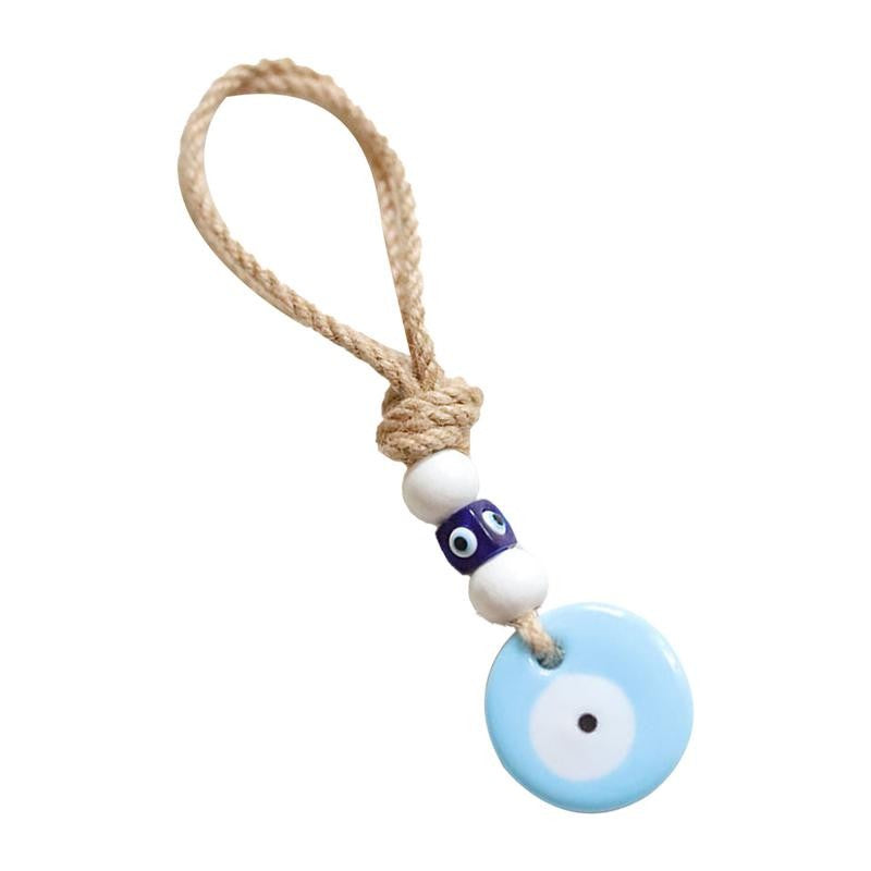 Ornamento Olho Grego Ornamento Olho Grego para Retrovisor de Carro Pingente Olho Grego Azul Turco Amuleto Olho Grego Decoração de Carro Sortuda