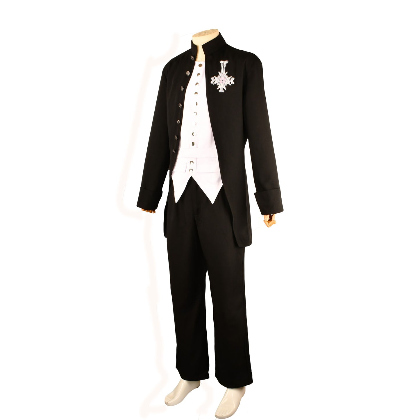 Fulujiacos Ghost Cosplay Costume Alpha and Omega Papa Emeritus Cosplay Costume uniform Suit Halloween Stage Show Roleplay Men