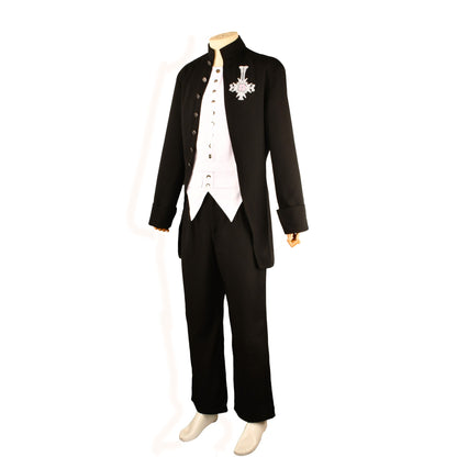 Fulujiacos Ghost Cosplay Costume Alpha and Omega Papa Emeritus Cosplay Costume uniform Suit Halloween Stage Show Roleplay Men
