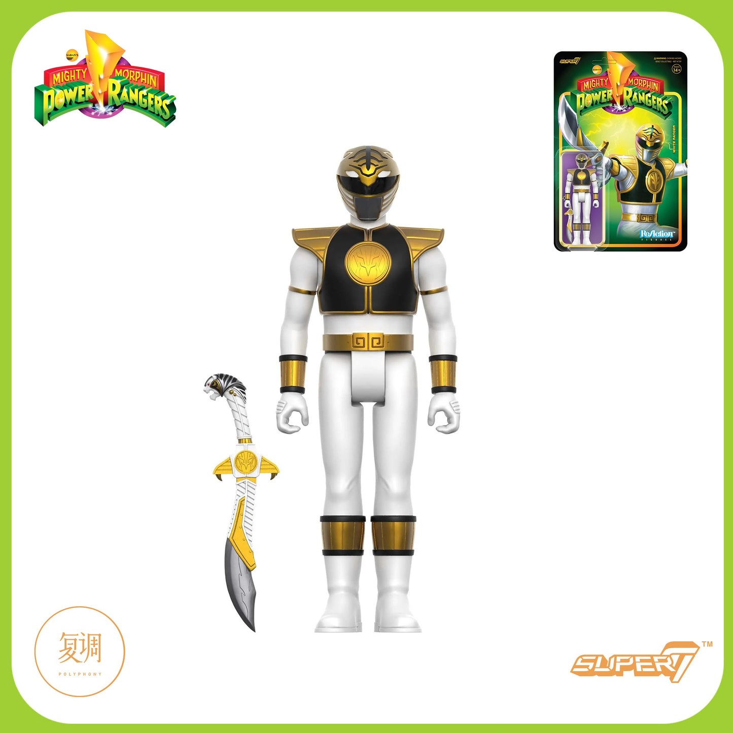 Em Estoque Super7 Mighty Morphin Power Rangers Carded Series 1 - Conjunto de Presente com Modelos Dragonzord, Red Ranger e Rita Repulsa