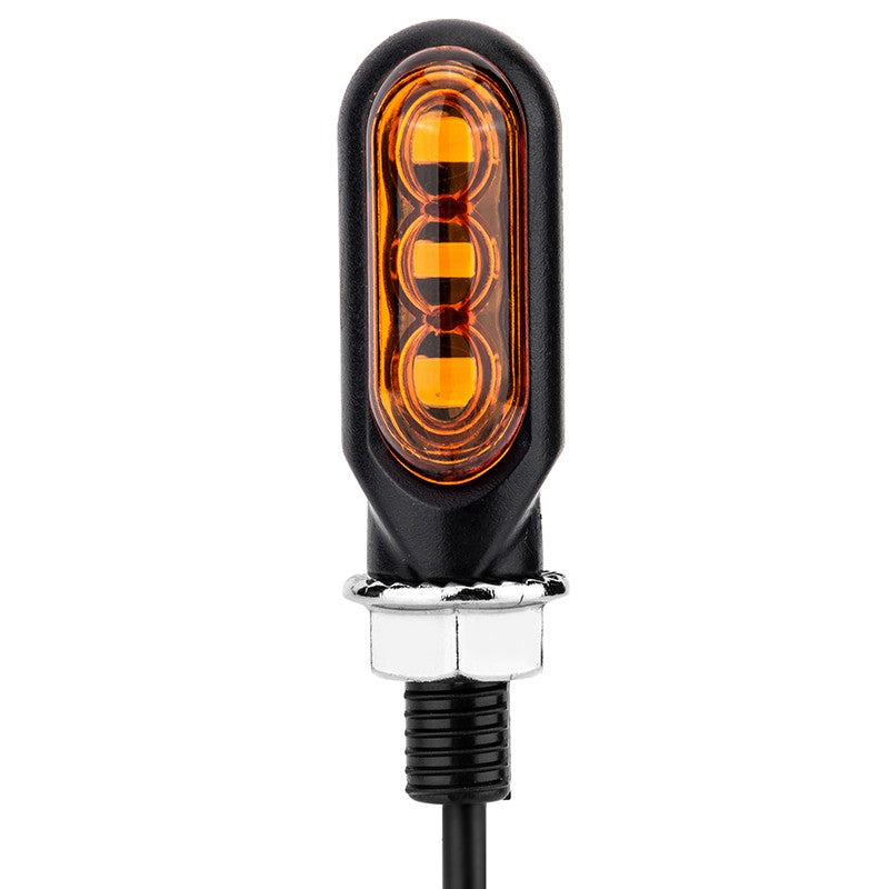 Hot Sale Motorcycle Mini LED Turn Signal Lights Amber Flowing Directional Signal Lamp Intermitentes Moto For Cafe Racer