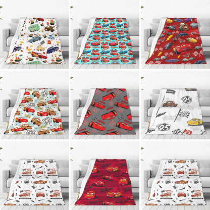Cars Lightning McQueen 95 Flannel Blanket Life Is A Highway Super Warm Throw Blanket for Couch Bed Picnic Bedspread Sofa Bed