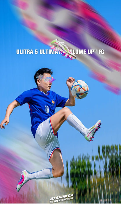 Soccer Shoes Men's Football Field Boots Grass Training Society Sports Soccer Cleats Without ShoeLaces Crampons De Football