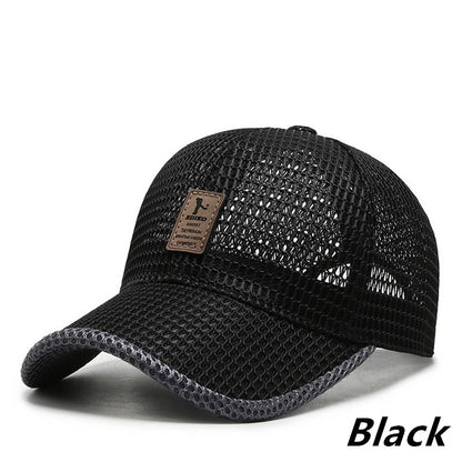 Men Women Outdoor Summer Full Mesh Net Cool Breathable Quick Drying  Sunhat Baseball Cap Anti-UV Tennis Golf Sport Trucker Hats