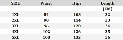 Plus Size 1XL-5XL Women's Fashionable High Waisted Pleated Casual Solid Color Half Body Skirt Pants