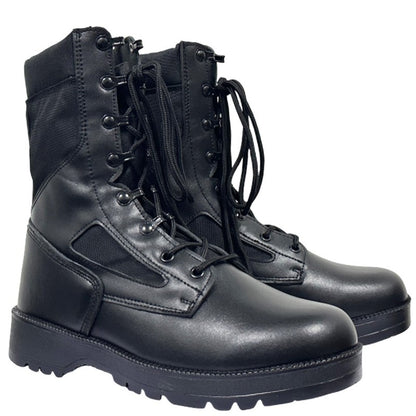 Novas Botas Táticas de Combate Masculinas de Couro para Homens, Botas Masculinas Respiráveis de Cano Curto para Caminhada ao Ar Livre e Deserto