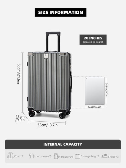 2025 New Large-Capacity and Durable Luggage Roller Suitcase Men and Women Carry-On Boarding Travel 20/24/28 Multi-Piece Set