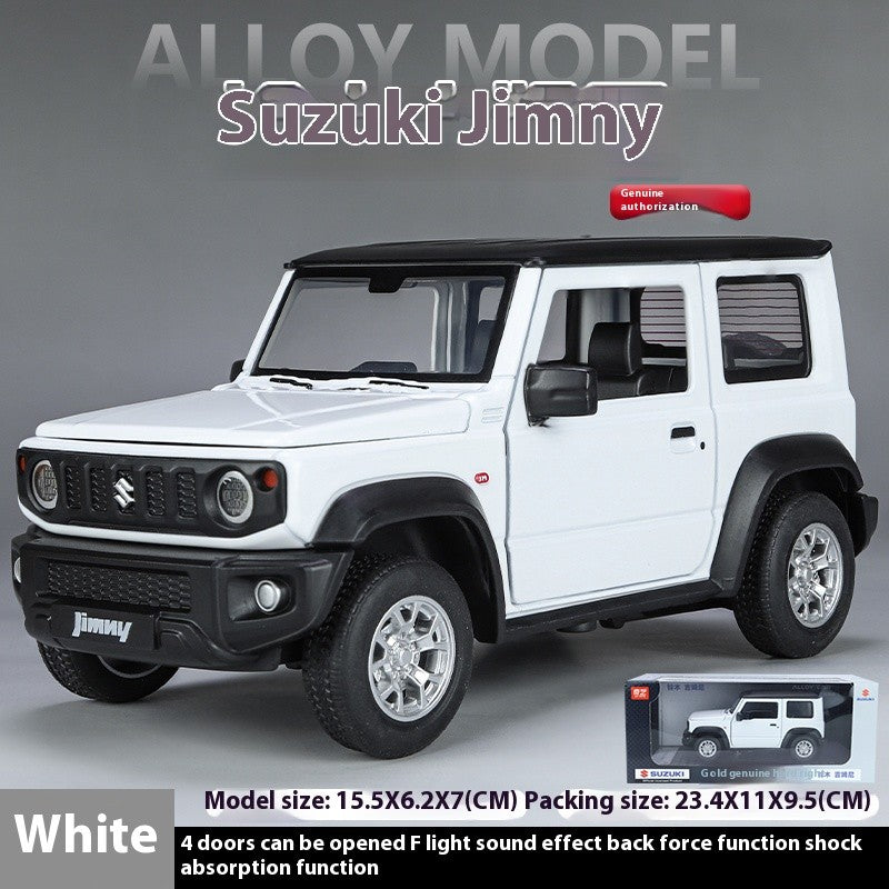 Miniaturas 1/24 Suzuki Jimny SUV Liga Off Road Modelo Diecast Puxar para Trás Brinquedo Infantil Presente Para Crianças Presente de Aniversário Para Namorado