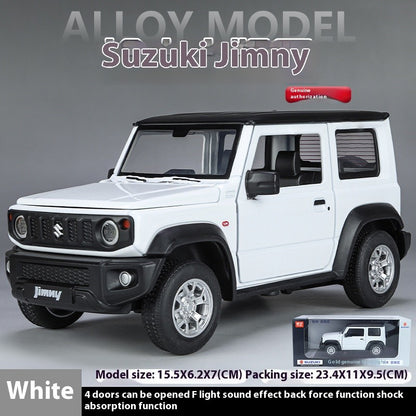 Miniaturas 1/24 Suzuki Jimny SUV Liga Off Road Modelo Diecast Puxar para Trás Brinquedo Infantil Presente Para Crianças Presente de Aniversário Para Namorado