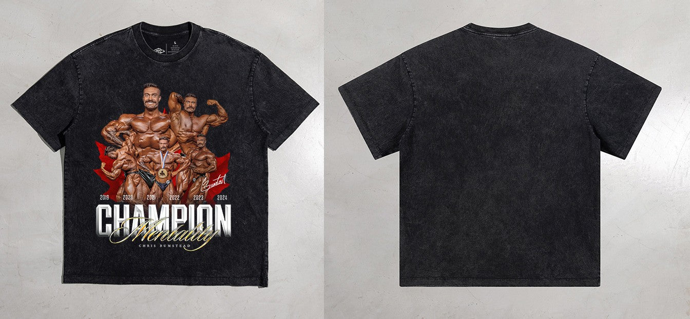 CBUM Workout Tshirt Gym Bodybuilding Men Clothing Oversized Sportwear Cotton US Sized Men Washed T-Shirts