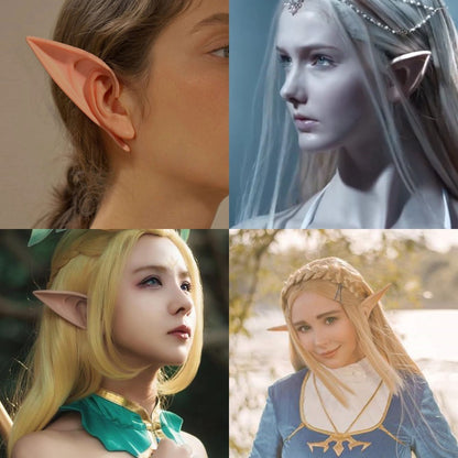 Halloween Elf Ears Latex Simulation Ears Props Fairy Angel Cosplay Mask Halloween Costume Accessories Mascaras Halloween Party