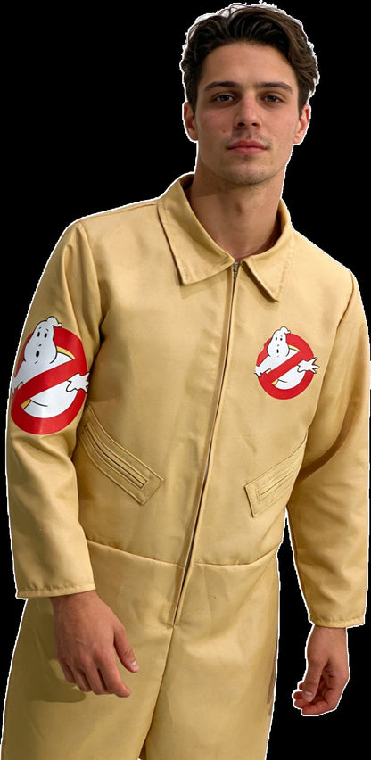 Halloween Father Ghostbusters Costumes Cosplay Adult Men Women Uniform Ghost busters Jumpsuit with Proton Pack Full Set Dress Up