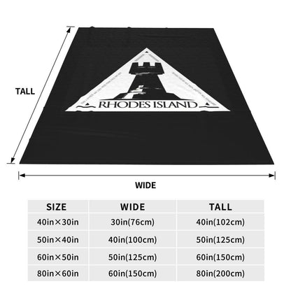 Arknights Rhodes Island Emblem Blanket Flannel Sofa Throw Blanket Super Soft for Home Bedroom Travel Throws Bedspread Quilt