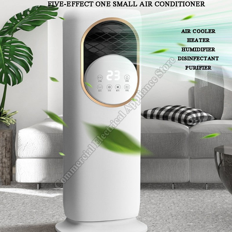 Ventilador de Ar de Duplo Uso Frio e Quente, Refrigeração e Aquecimento Integrados, Mini Ar Condicionado Portátil