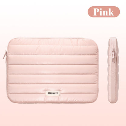 13/14 Inch Puffy Laptop Sleeve Cover Bag For Laptop Cover for MacBook Air iPad Pro Tablet Pouch Bag Fashion Notebook Soft Case
