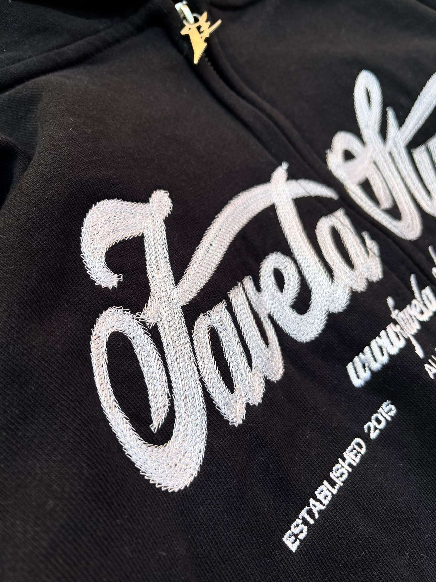 American style Y2K New Fashion Simple Black Oversized Zipper Hoodie Female Harajuku Gothic Casual Joker Couple Street Wear