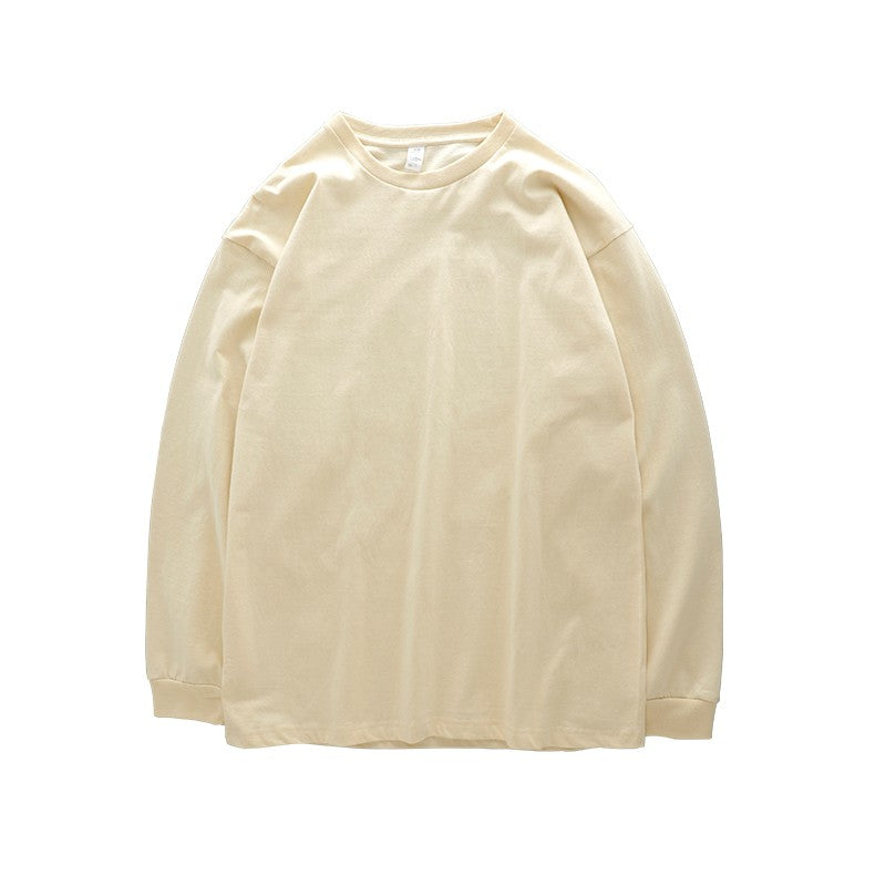 Dukeen 280g Heavyweight Long-Sleeved T-Shirt for Men 100% Cotton Shirts Oversized Solid Color Tops Plain Tees Men's Clothing