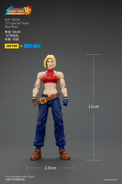[Pré-Venda] Bonecos de Ação JOYTOY SNK 1/18 KOF 98UM 97 Special Team Ryuji Yamazaki Billy Kane Blue Mary - Brinquedos Colecionáveis