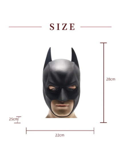 Bat Mask Headgear Latex Material Cosplay Headgear Halloween Night Dance Party Adult Masquerade Mask Latex Mask for Men Anime