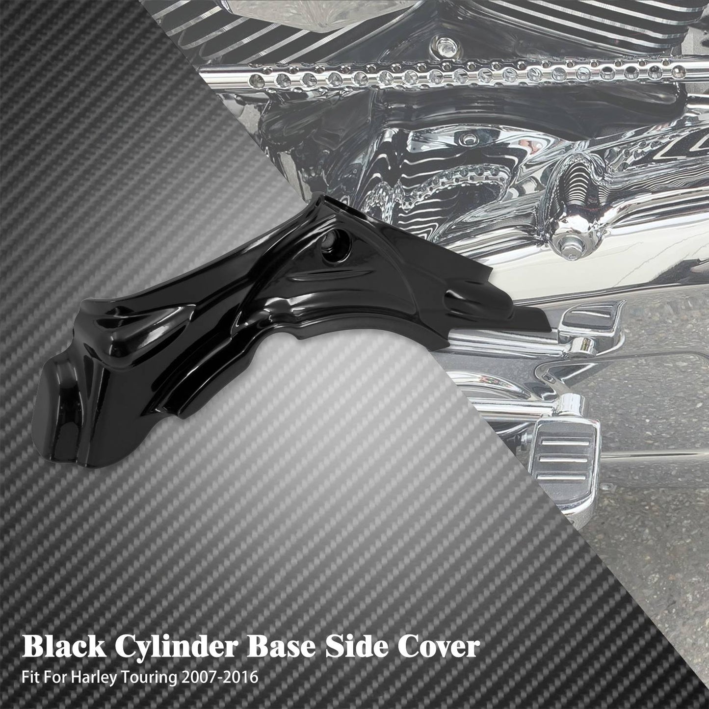 Tampa Lateral da Base do Cilindro da Motocicleta Carenagem Para Harley Touring Road King FLHR Electra Street Glide FLTRX FHLX 2007-2016